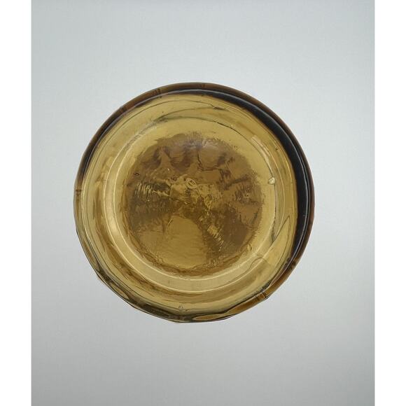 Rossini Empoli Amber Glass 13.5” Genie Bottle Decanter Italy Vintage No Stopper - Picture 10 of 11